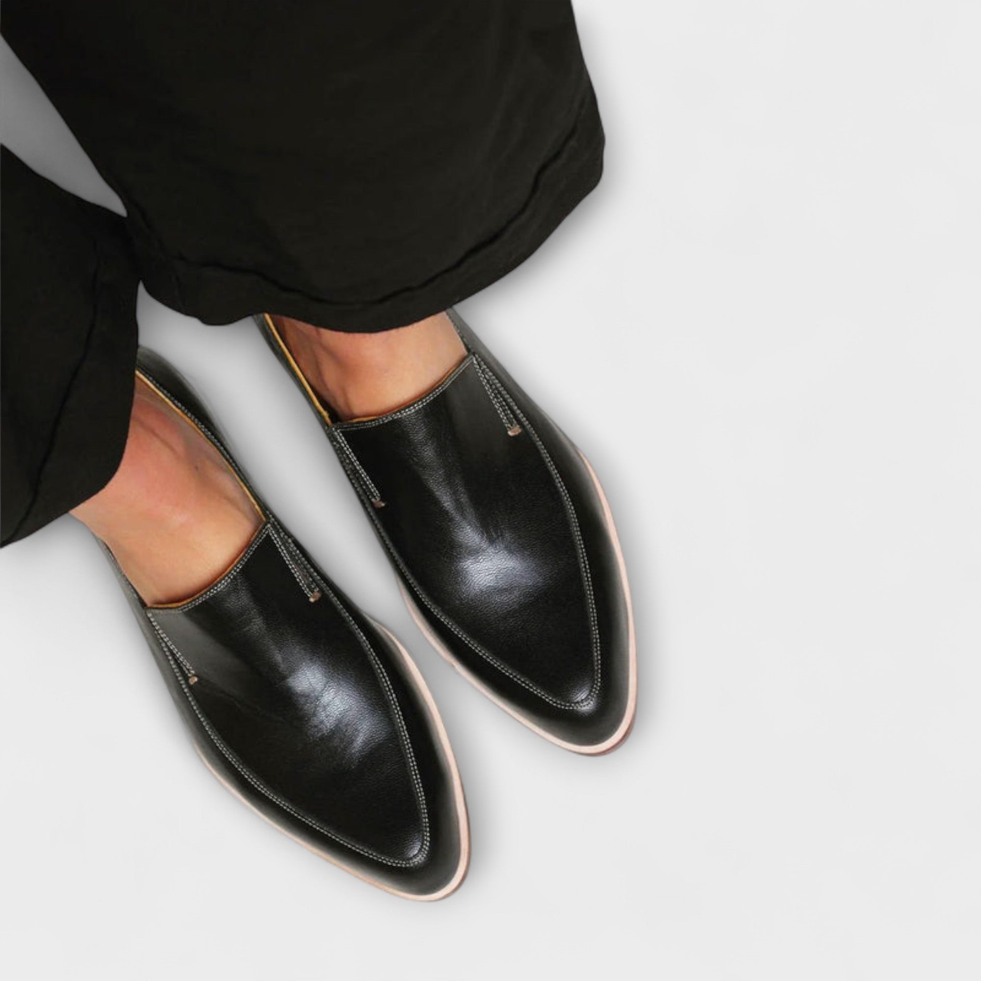 Women's Orthopedic Black Loafers - Stylish Comfort Shoes for Everyday Elegance 1