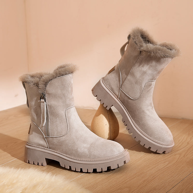 Women's Padded Snow Boots - Cozy and Stylish Winter Footwear for Cold Weather 0