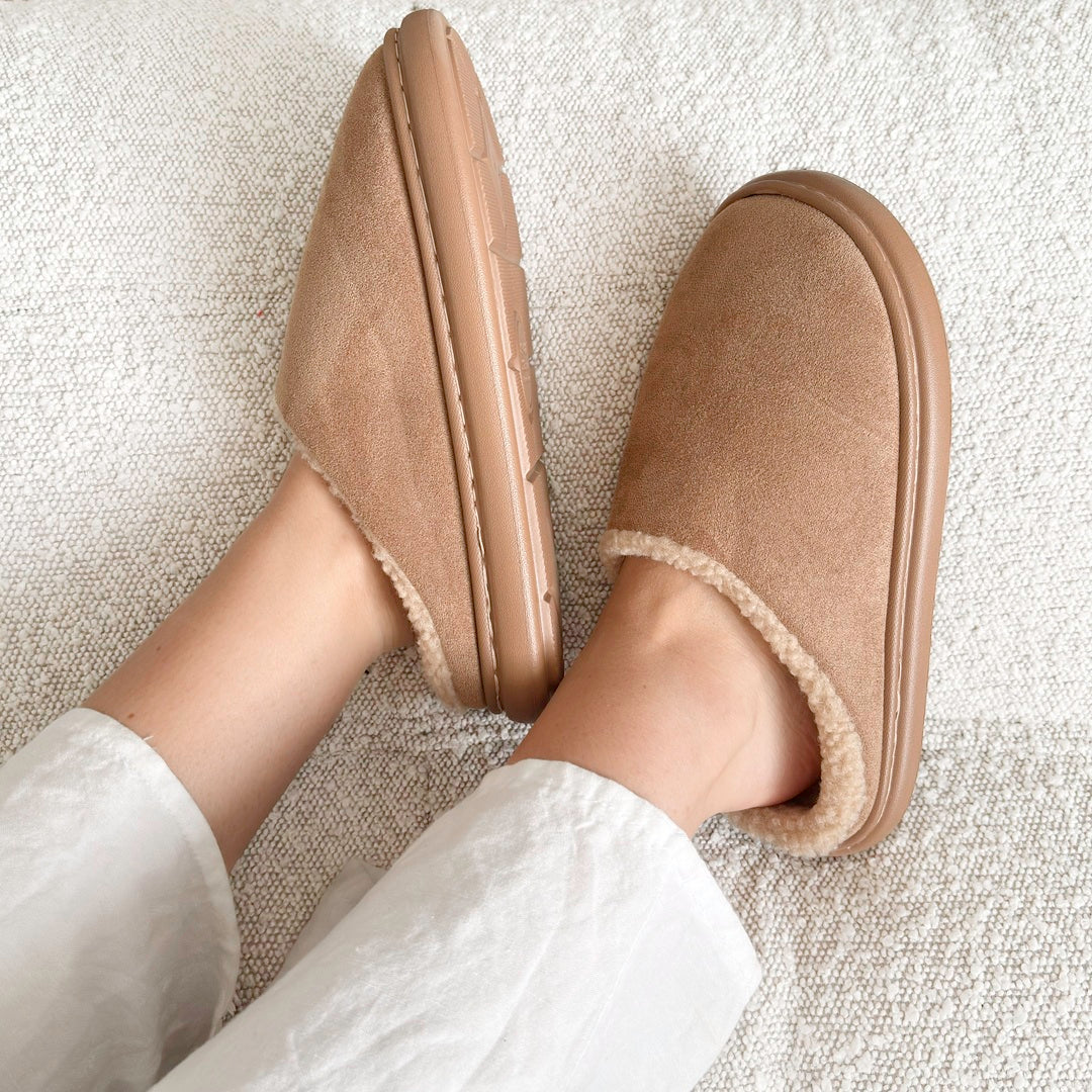 Women's Plush House Slippers - Cozy Suede-Like Footwear for All-Day Comfort 5