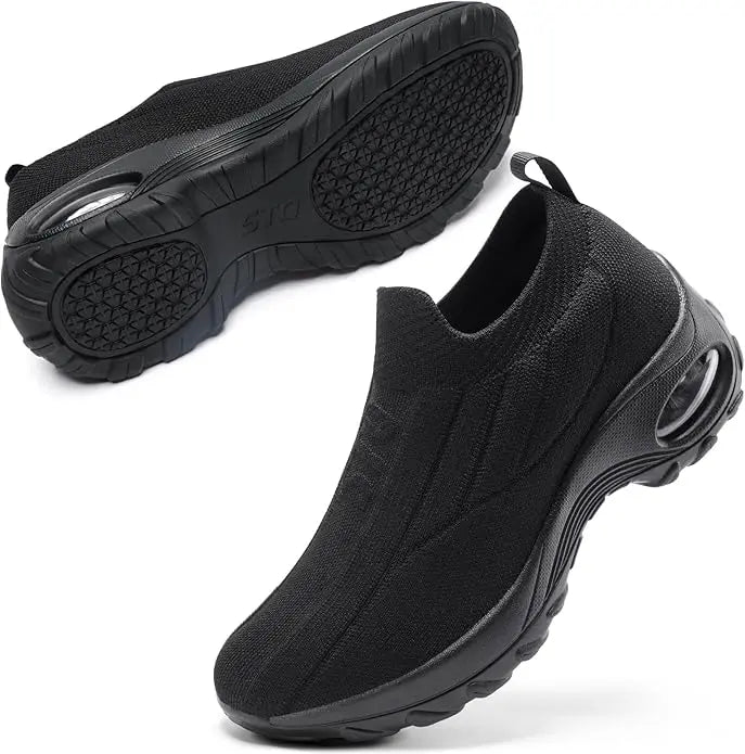 Women's Slip-On Sneakers - Comfortable Orthopedic Walking Shoes with Arch Support 2