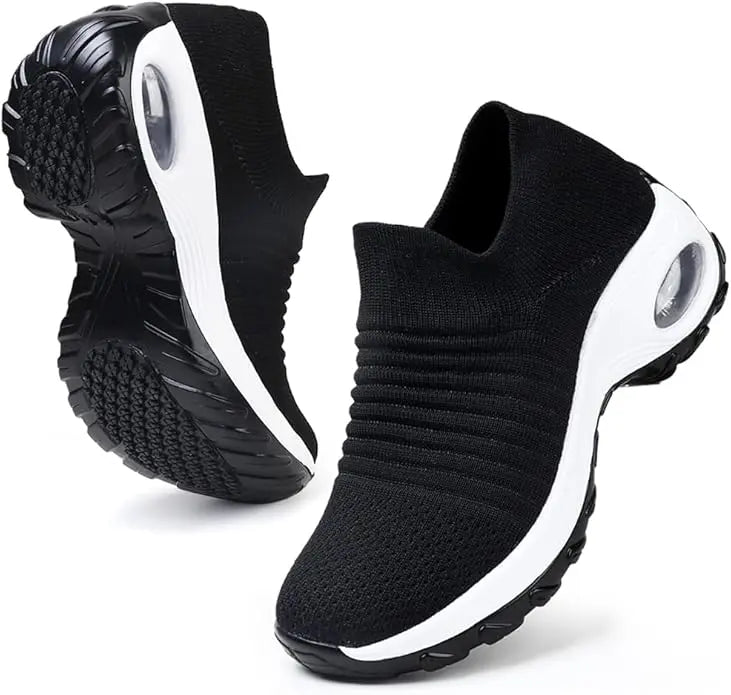 Women's Slip-On Sneakers - Comfortable Orthopedic Walking Shoes with Arch Support 6