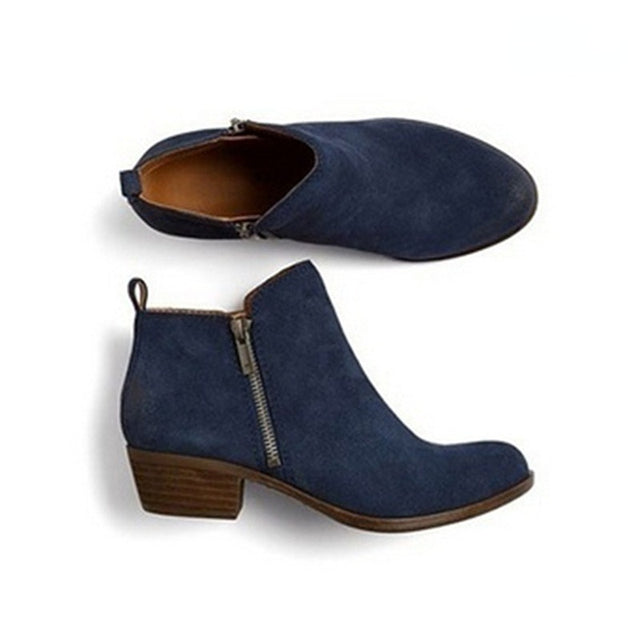 Women's Vintage-Inspired Ankle Boots - Stylish and Comfortable Footwear for Everyday Wear 1