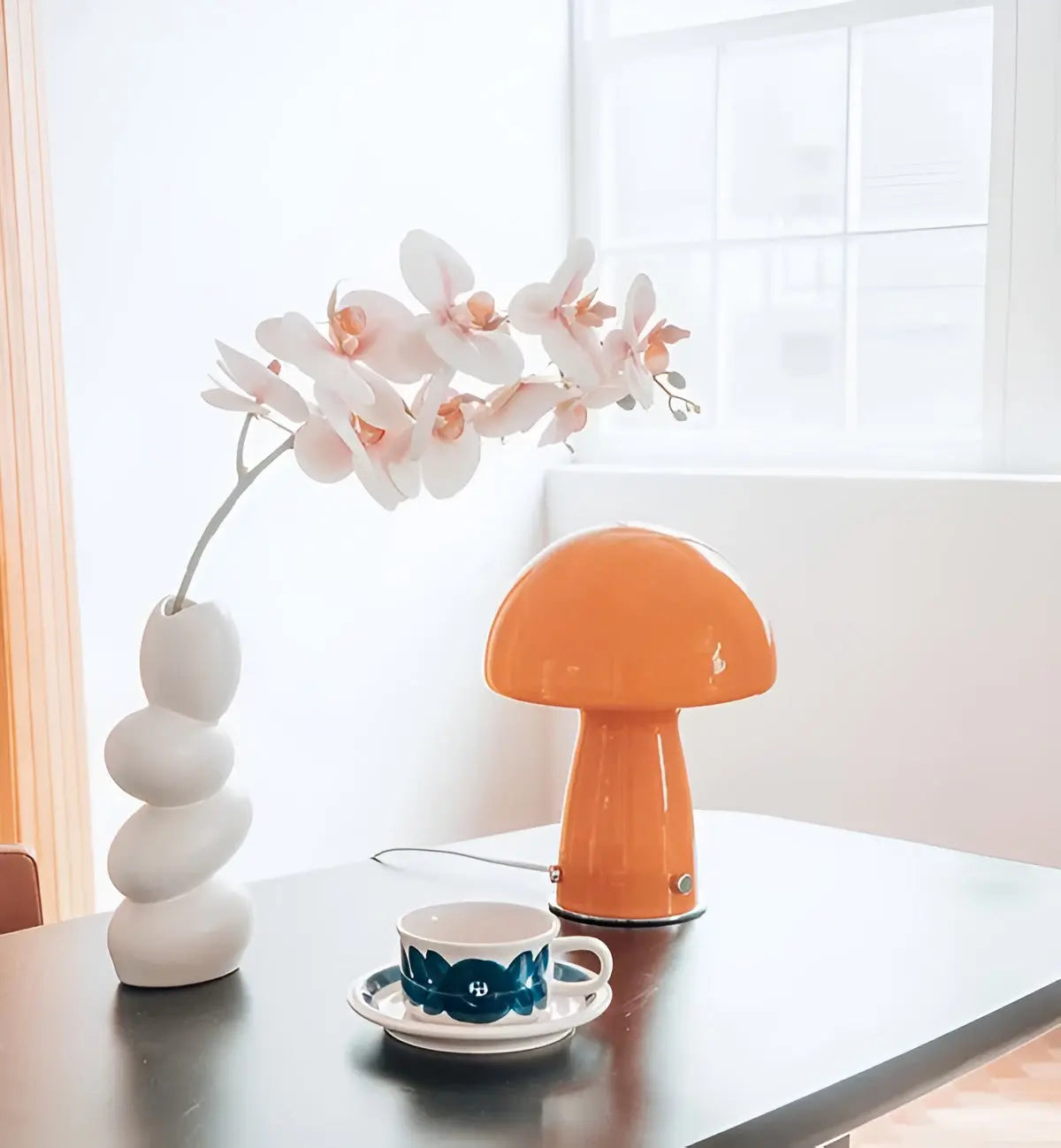Scandinavian LED Mushroom Lamp - Warm Mushroom Table Light