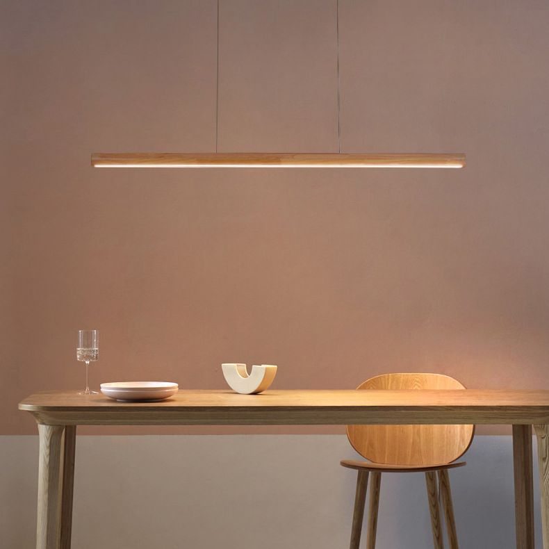 Xylo | Linear Pendant Lighting with Soft LED Light & Adjustable Height | Scandinavian Design for Cozy Interiors 0