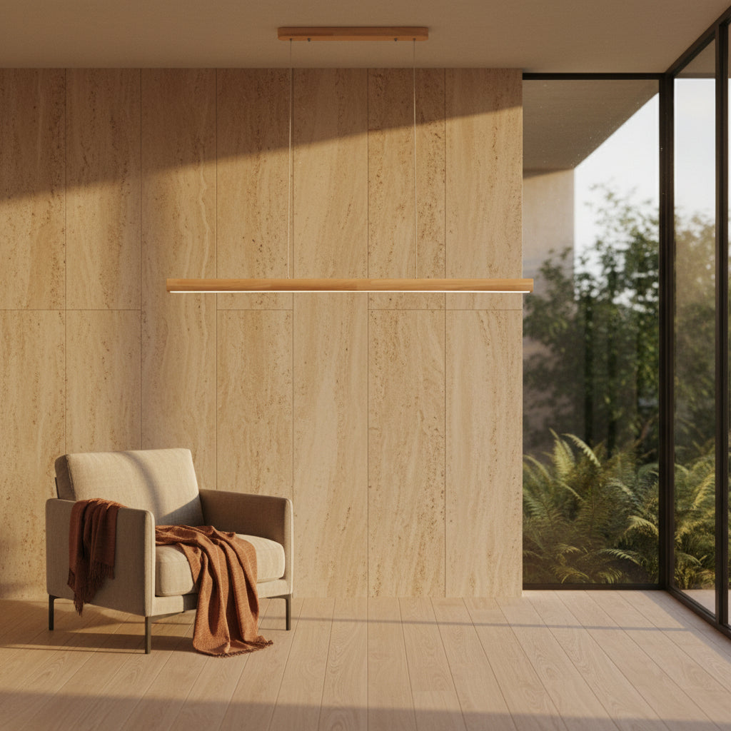 Xylo | Linear Pendant Lighting with Soft LED Light & Adjustable Height | Scandinavian Design for Cozy Interiors 1