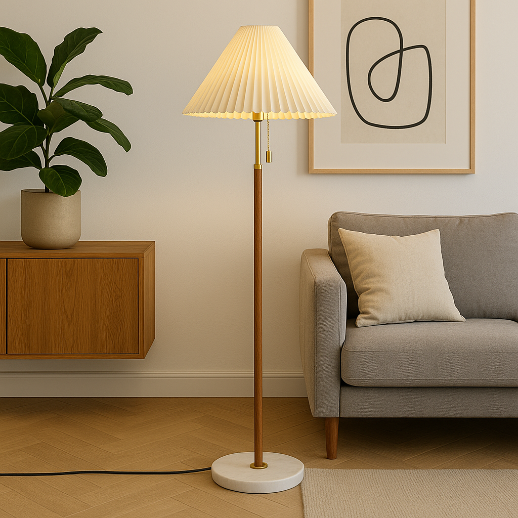 YrusWood | Modern Elegant Wooden Standing Floor Lamp for Contemporary Spaces 1