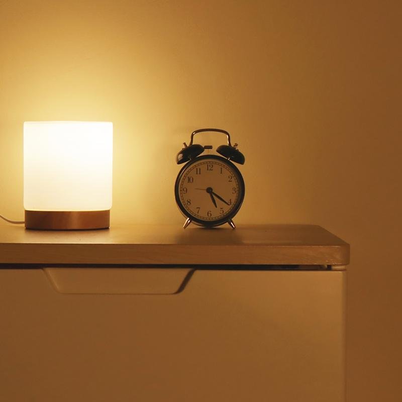 LumiGlow Glass Touch-LED Table Lamp