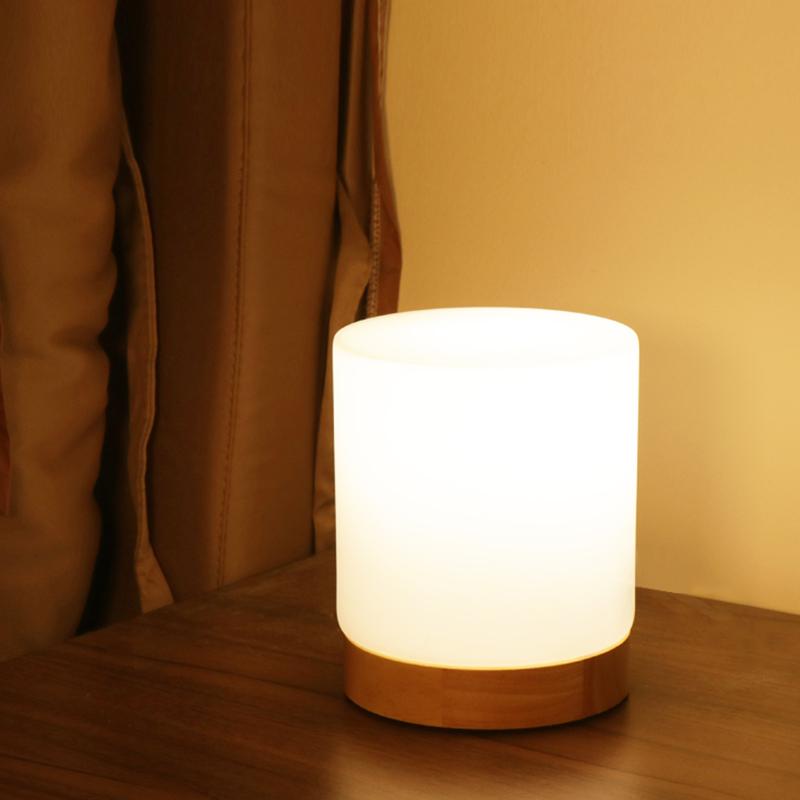 LumiGlow Glass Touch-LED Table Lamp