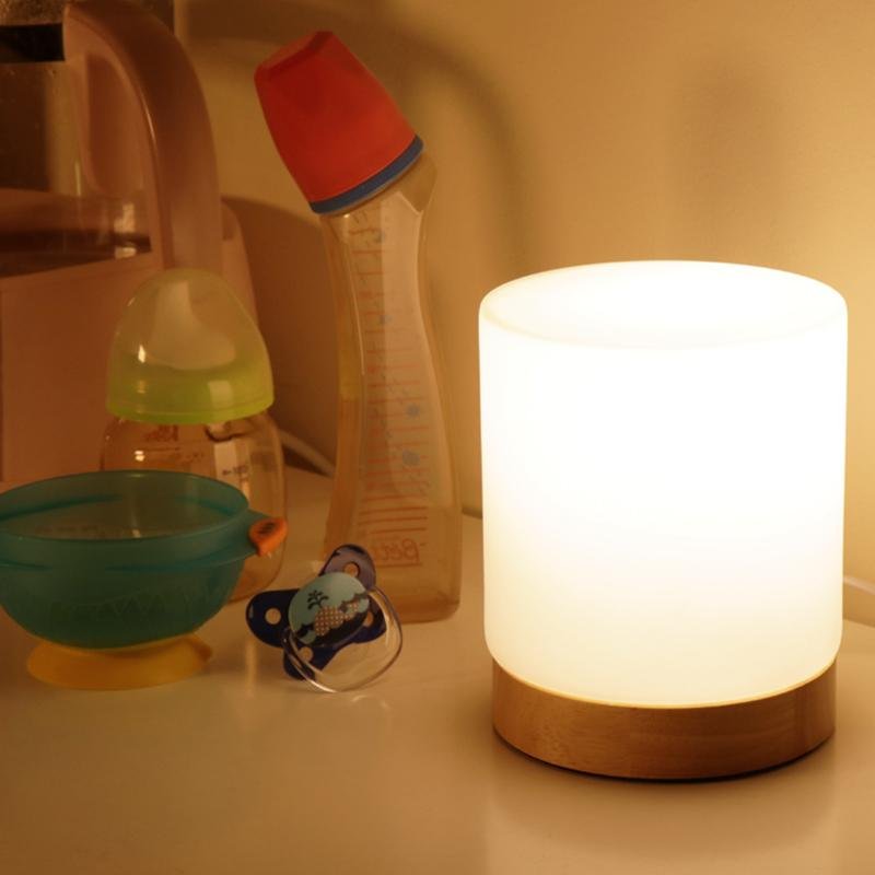 LumiGlow Glass Touch-LED Table Lamp