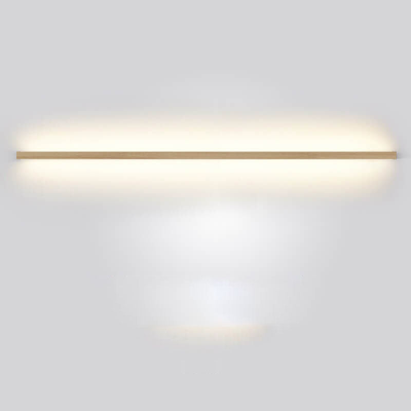 ZenithWood | Chic Minimalist Solid Wood LED Wall Sconce Light 8