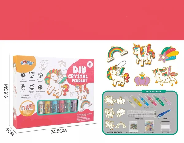 SparkleArt - DIY Paint Your Own Keychain Kit