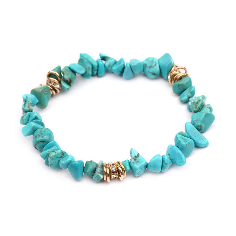 Natural Stone - Crystal Bead Bracelet