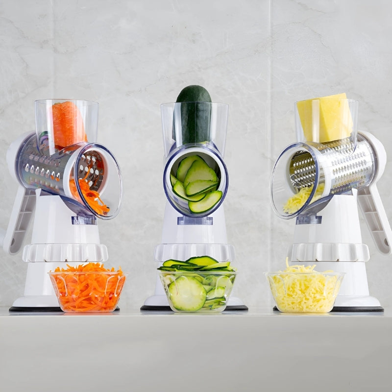 VeggieMaster Slicer – 3-Blade Vegetable Cutter