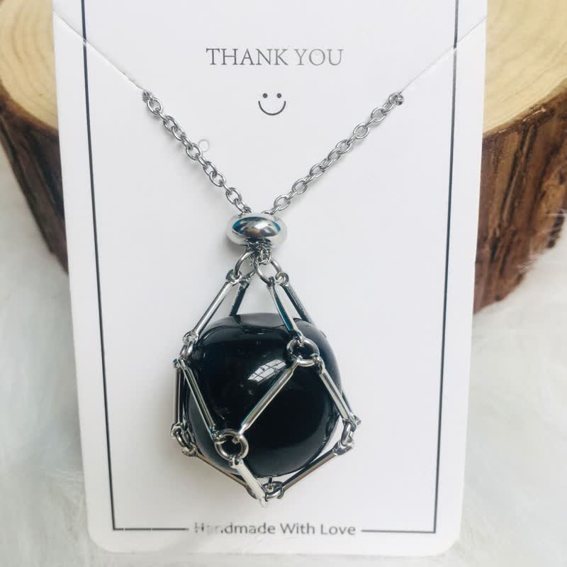 Iris - Natural Crystal Pendant Necklace for Women