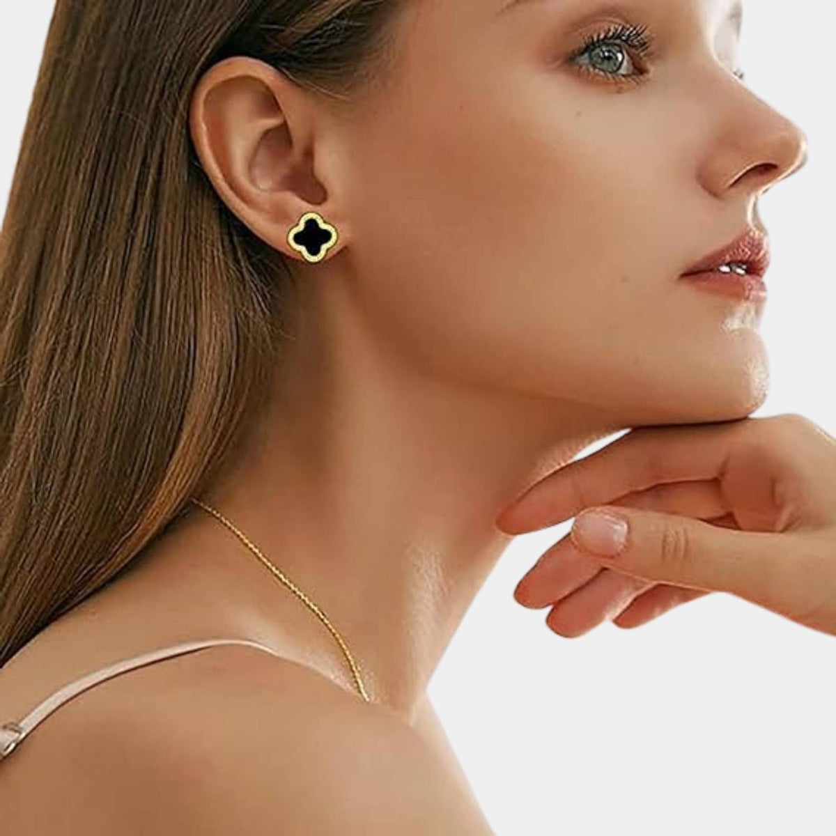 GoldenClove Jewellery Set – Clover Necklace Trio