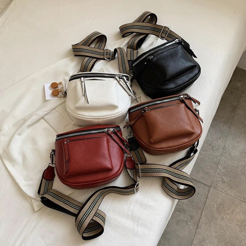 ChicCrossbody Bag - Versatile Faux Leather Crossbody and Shoulder Bag