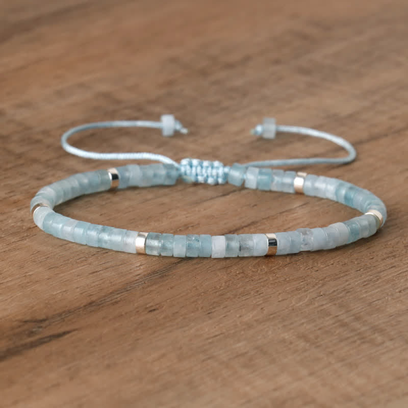 Seraphina - Braided Natural Stone Bead Bracelet for Women