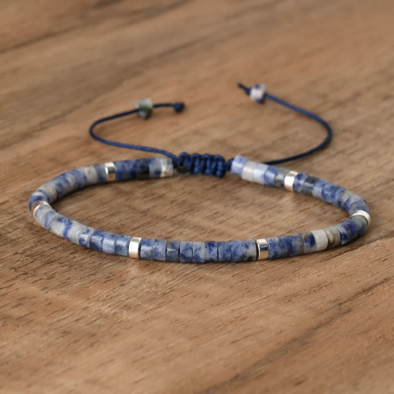 Seraphina - Braided Natural Stone Bead Bracelet for Women