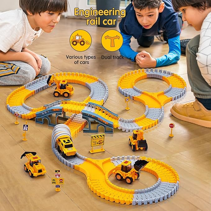 SpeedFlex - Flexible Race Track with LED Cars
