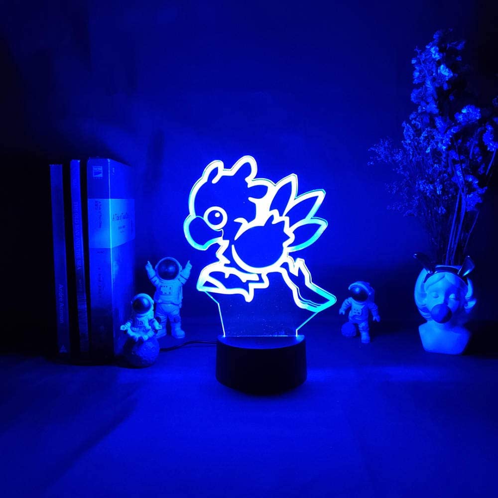 Final Fantasy 3D Lamp - Color-Changing Night Light