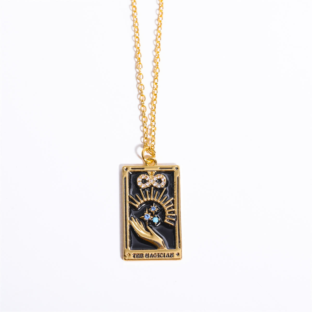 Amara - Tarot Drop Pendant Necklace with Zirconia for Women