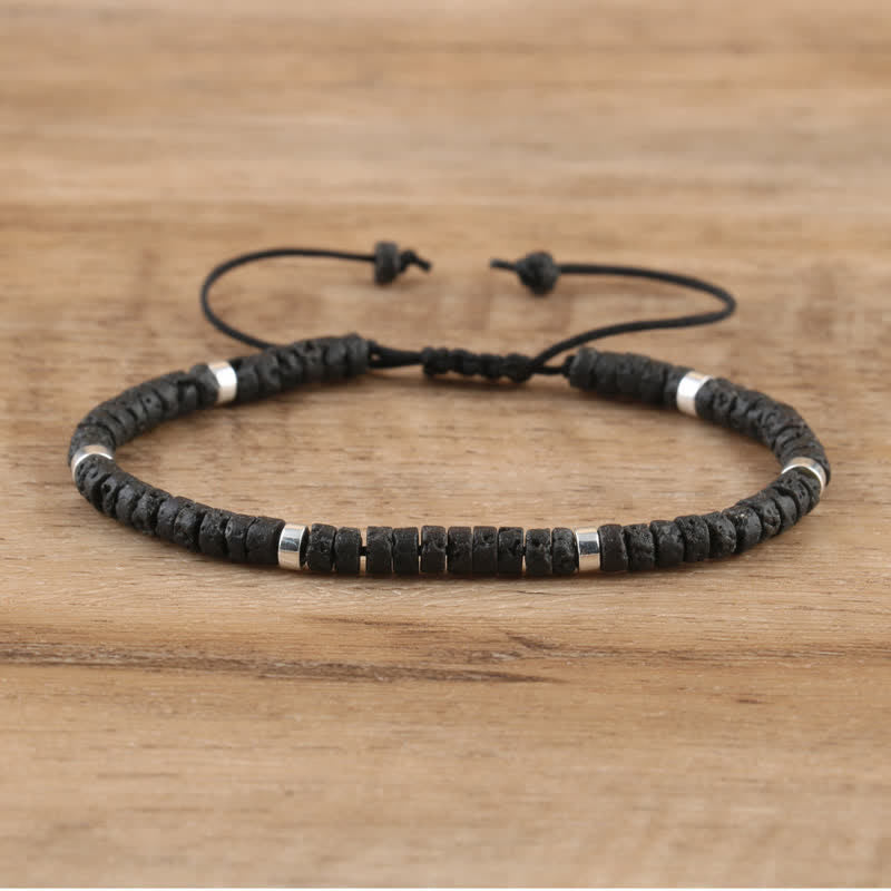 Seraphina - Braided Natural Stone Bead Bracelet for Women