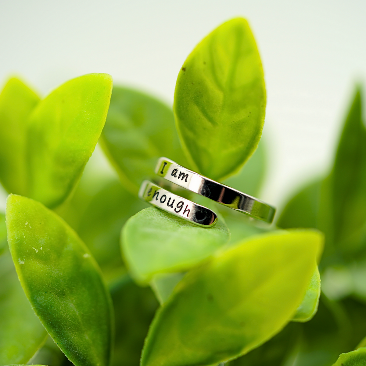 I Am Enough - Sterling Silver Affirmation Ring
