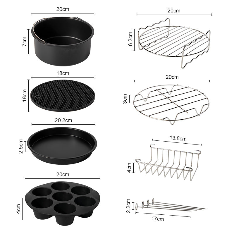 CookMaster Set - 7-Piece Air Fryer Accessory Kit