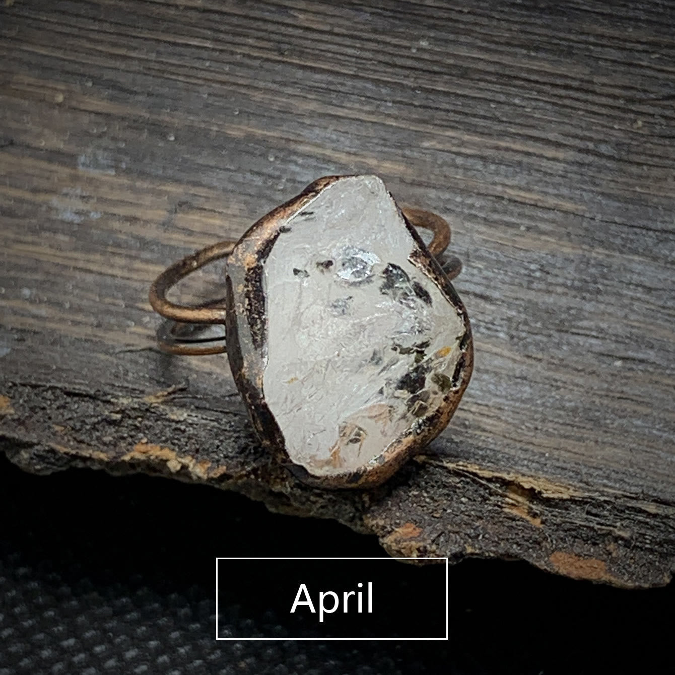 Selina - Natural Raw Birthstone Ring for Women