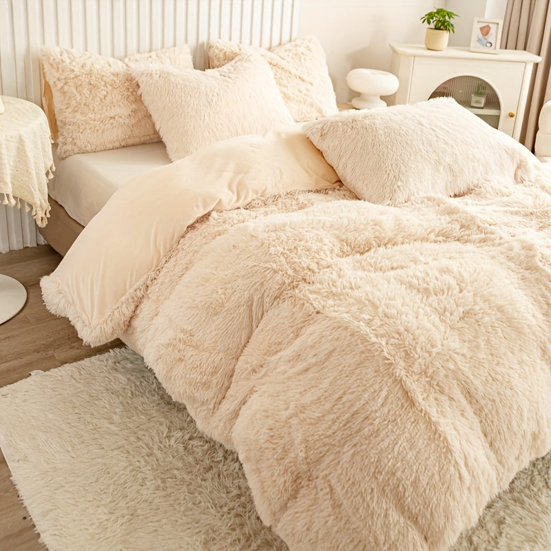 Ultra-Soft Plush Duvet Cover Set - Zipped
