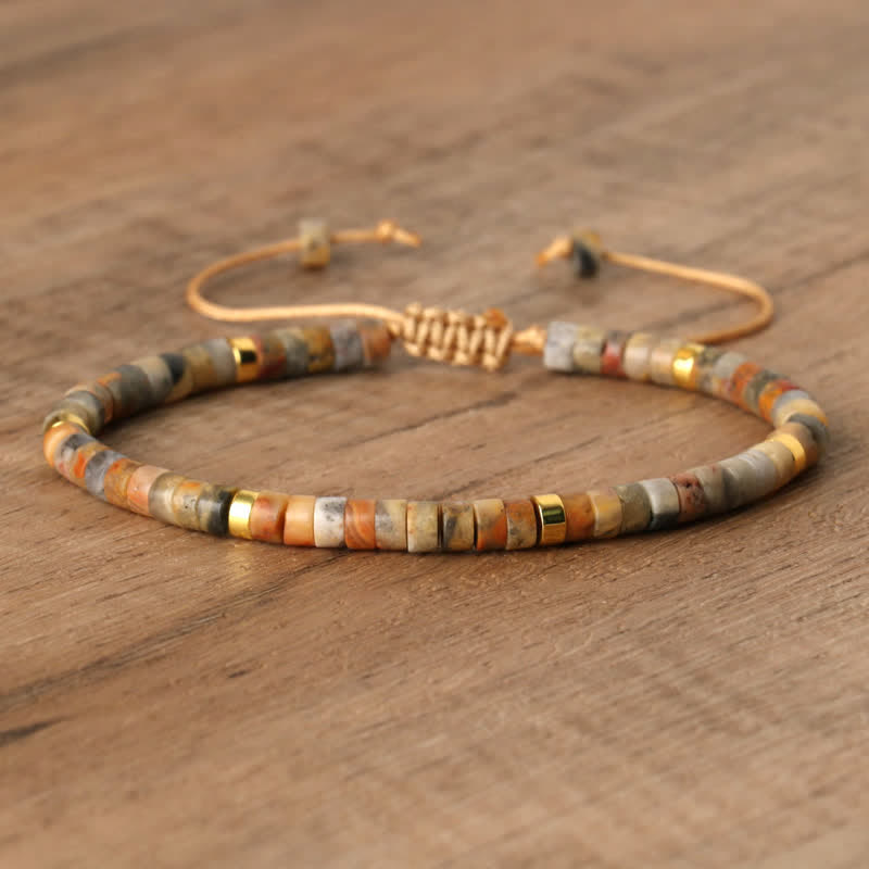 Seraphina - Braided Natural Stone Bead Bracelet for Women