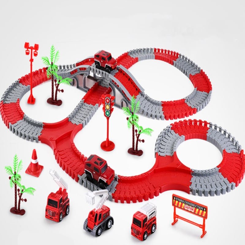 SpeedFlex Track - Flexible Race Track with LED Cars