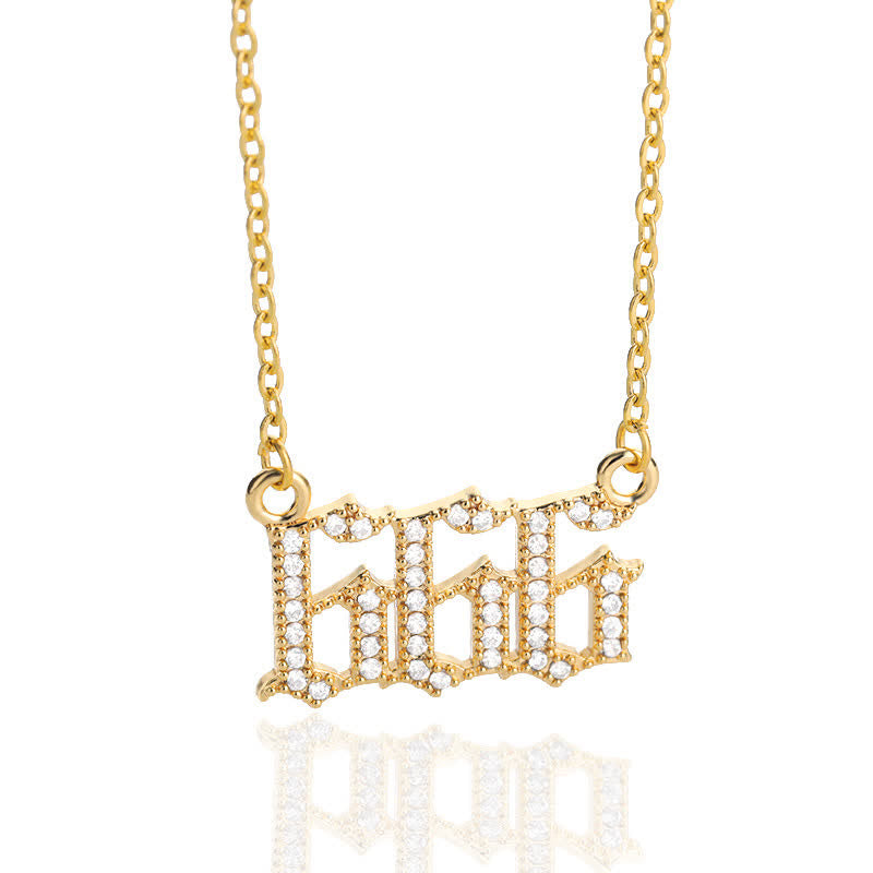 Zirconia - Angel Numbers Necklace for Women