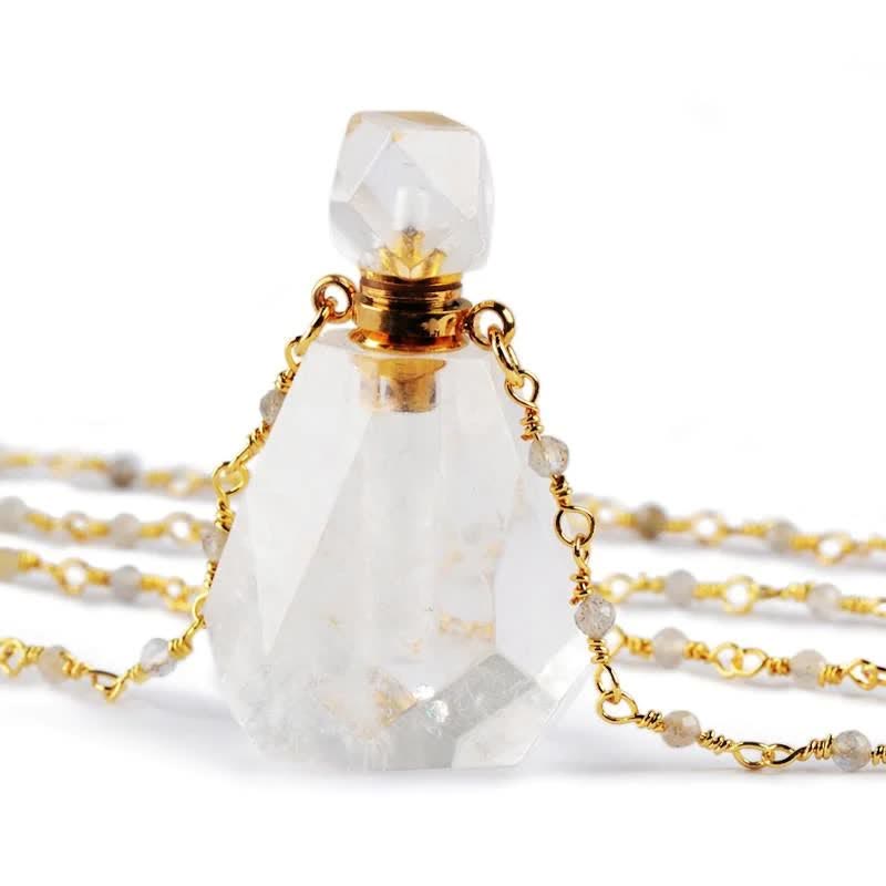 Iris - Crystal Perfume Bottle Necklace for Women