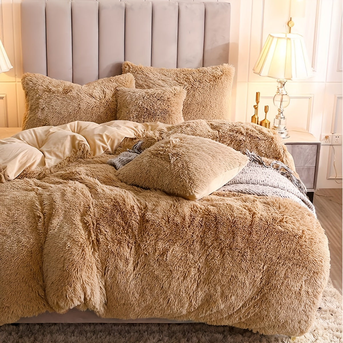 Ultra-Soft Plush Duvet Cover Set - Zipped