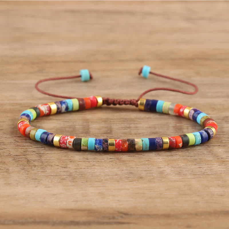 Seraphina - Braided Natural Stone Bead Bracelet for Women