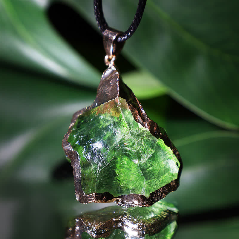 Natural Moldavite - Crystal Necklace