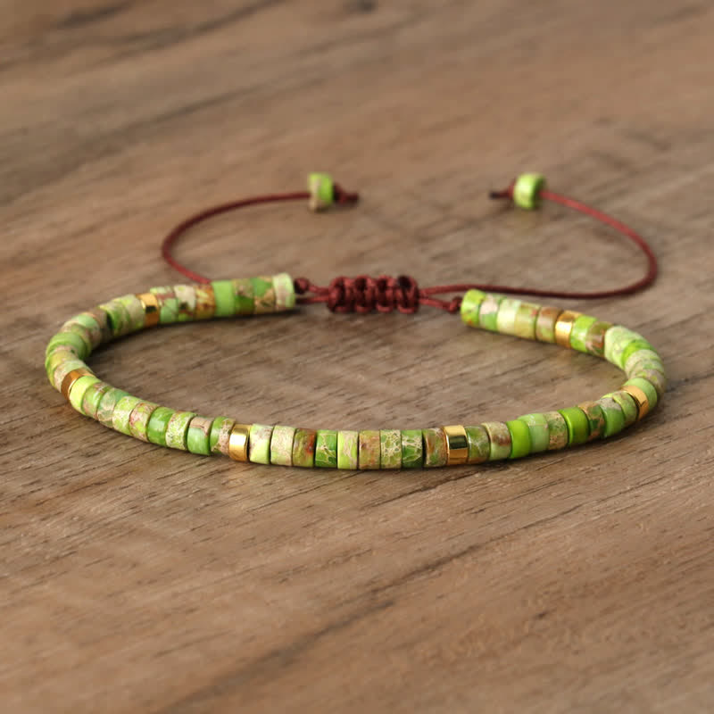 Seraphina - Braided Natural Stone Bead Bracelet for Women