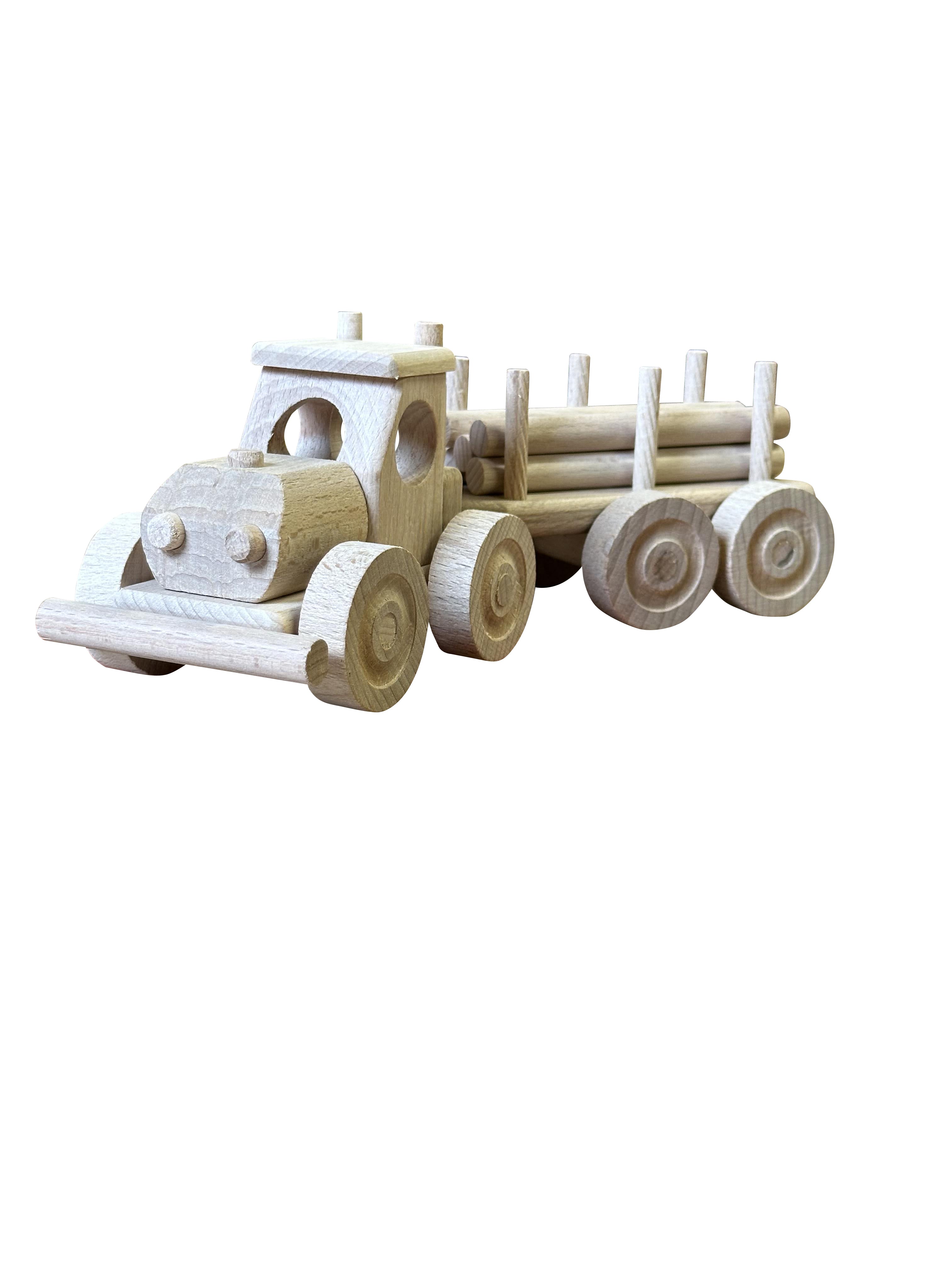 WoodTruck - Wooden Toy Truck with Trailer