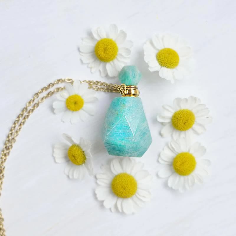 Iris - Crystal Perfume Bottle Necklace for Women