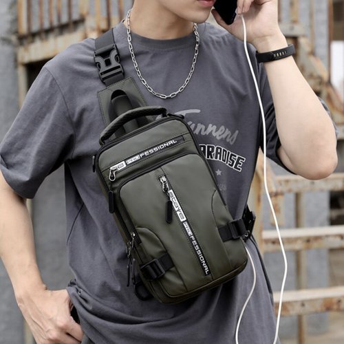 SecureNylon - Waterproof Anti-Theft Shoulder Bag