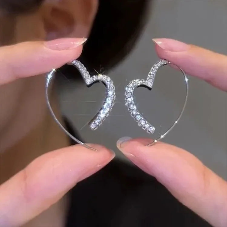 Eliana - Zirconia Heart Stud Earrings for Women