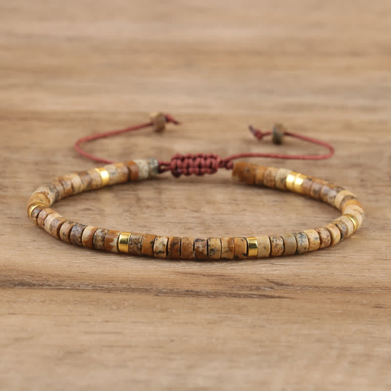 Seraphina - Braided Natural Stone Bead Bracelet for Women