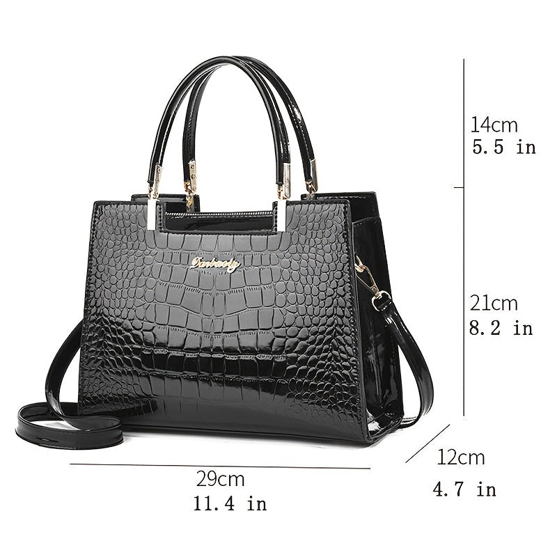 EliteGlam Bag - Elegant Faux Leather Handbag