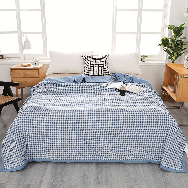 Preppy Plaid Summer Blanket - Cool Nights