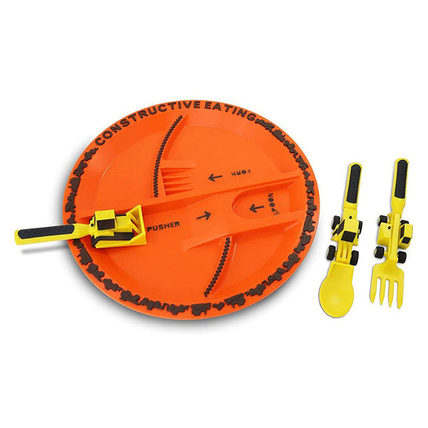 ConstructoFork Fun Bulldozer Kids Cutlery Set