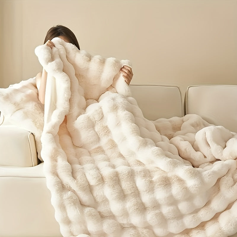 Rabbit Fleece Blanket - Soft & Durable Luxury