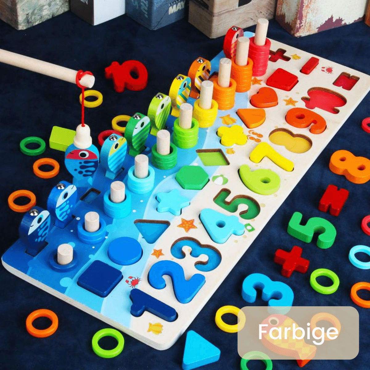 Wooden Montessori Board - Educational Learning Toy for Toddlers