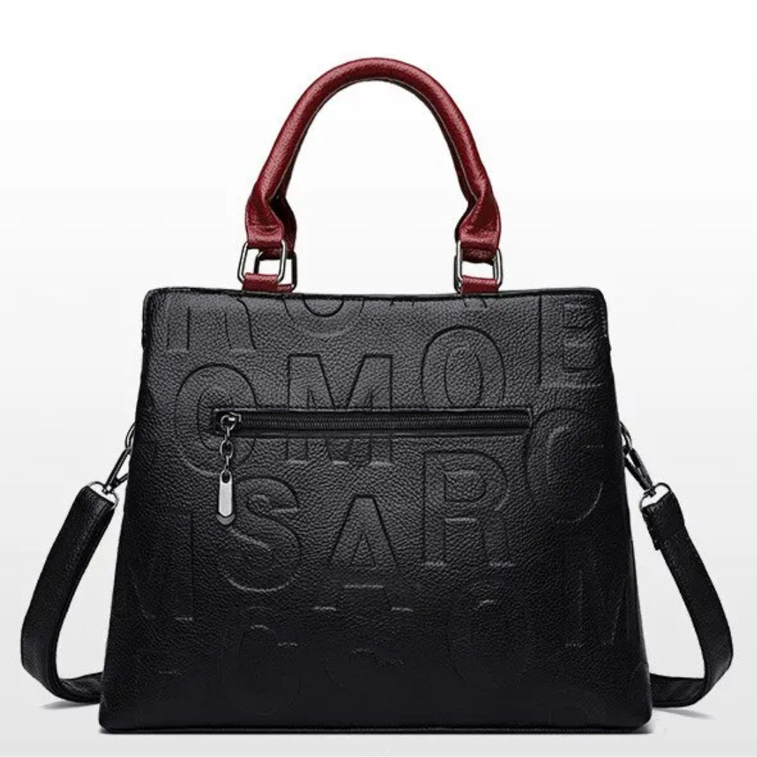 Kaye Tote - Spacious Leather Handbag with Crossbody Strap