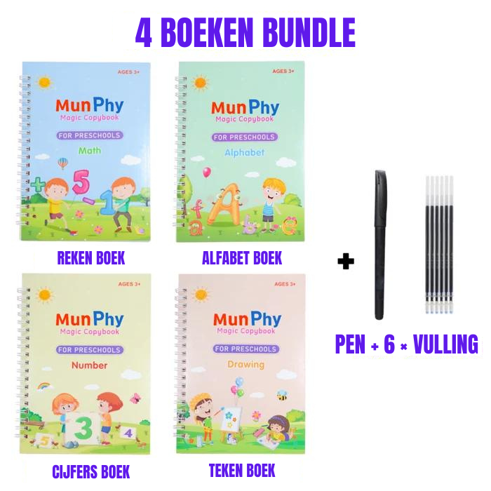 ScribbleJoy Book - Reusable Handwriting Practice Book for Kids